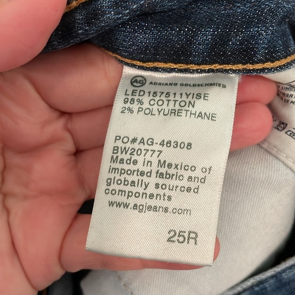 AG Adriano Goldschmied Distressed Denim sz 25 - Picture 3 of 4